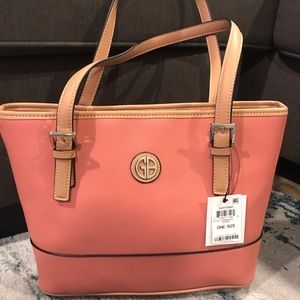 Giani Bernini Coral Saffiano Tote